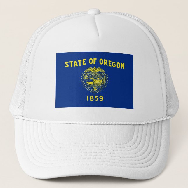 Gorra De Camionero Bandera del Estado de Oregon (Anverso)