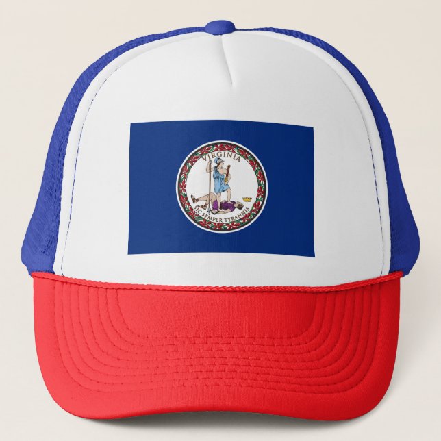 Gorra De Camionero Bandera del Estado de Virginia (Anverso)