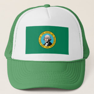 Gorra De Camionero Bandera del estado de Washington