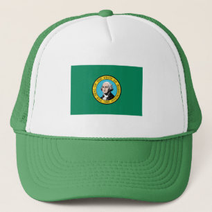Gorra De Camionero Bandera del Estado de Washington, EE. UU.