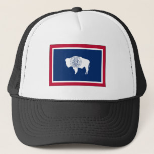 Gorra De Camionero Bandera del estado de Wyoming