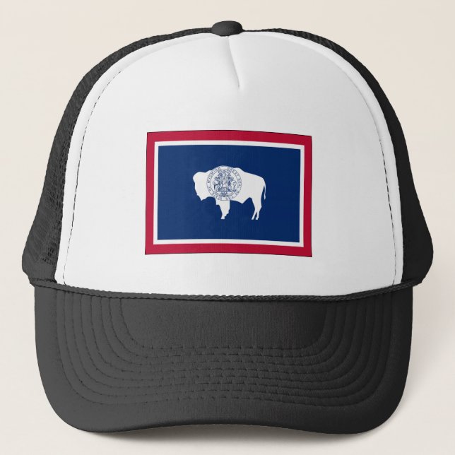 Gorra De Camionero Bandera del estado de Wyoming (Anverso)