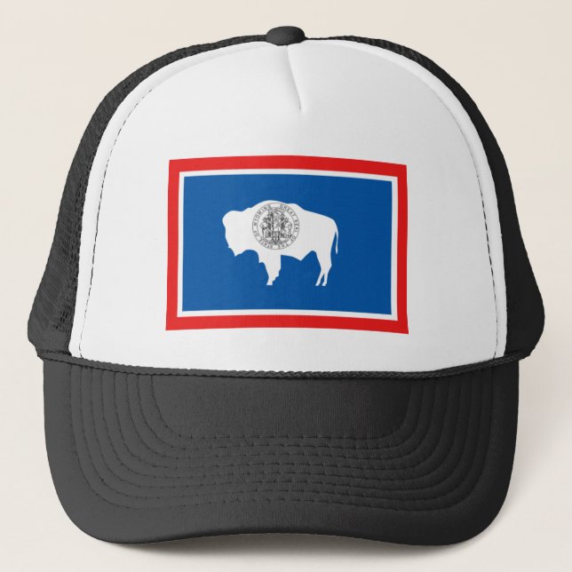 Gorra De Camionero Bandera del estado de Wyoming (Anverso)