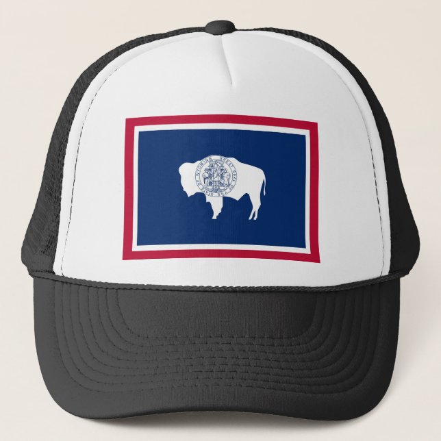 Gorra De Camionero Bandera del estado de Wyoming (Anverso)