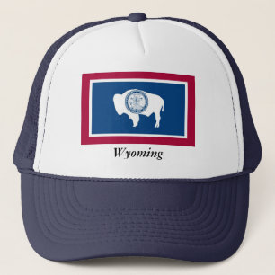 Gorra De Camionero Bandera del estado de Wyoming