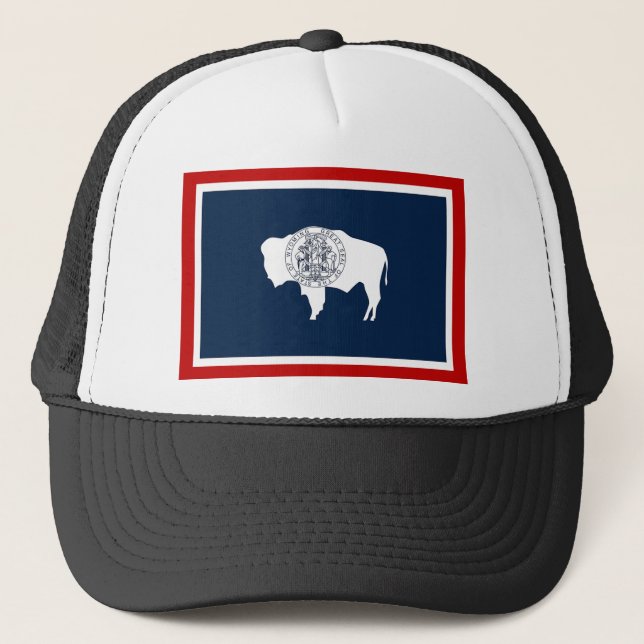 Gorra De Camionero Bandera del estado de Wyoming (Anverso)