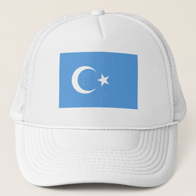 Gorra De Camionero Bandera del este de Turkestan Uyghur (Anverso)