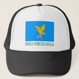 Gorra De Camionero Bandera del Friuli-Venezia Giulia con nombre