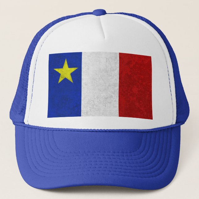 Gorra De Camionero Bandera del Grunge apenado Acadia (Anverso)