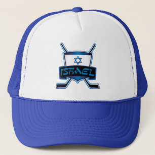 Gorra De Camionero Bandera del hockey sobre hielo de Israel
