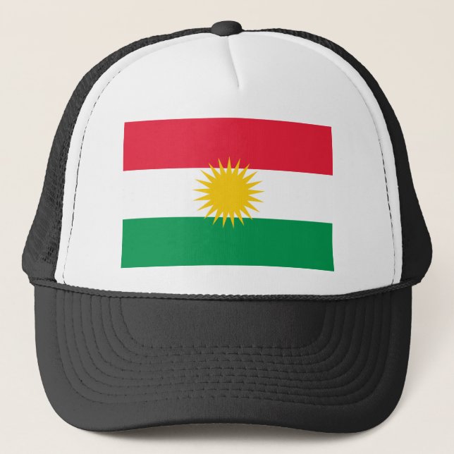 Gorra De Camionero Bandera del Kurdistan (Anverso)
