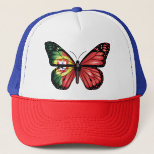 Gorra De Camionero Bandera del monarca de la mariposa de Portugal