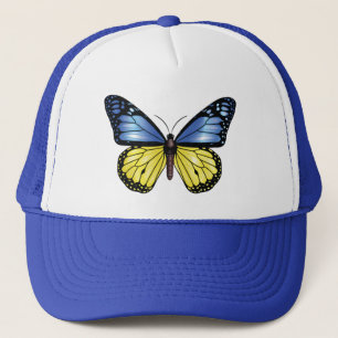 Gorra De Camionero Bandera del monarca de la mariposa de Ucrania Cami