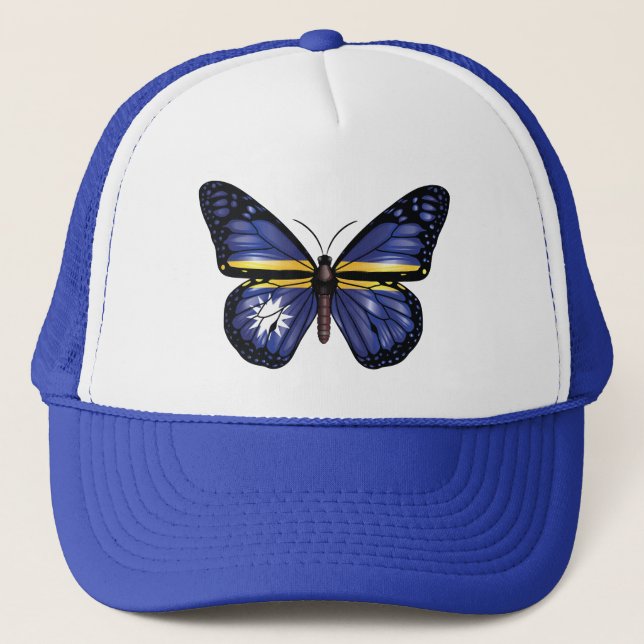 Gorra De Camionero Bandera del monarca de nauru (Anverso)