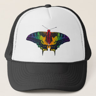 Gorra De Camionero Bandera del Orgullo Arcoiris Mariposa Tradicional