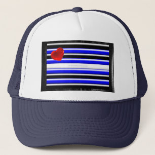 Gorra De Camionero Bandera del Orgullo Gay de SlipperyJoe negro real 