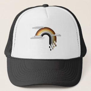 Gorra De Camionero Bandera del Orgullo Gay Diseño de Arcoiris con got