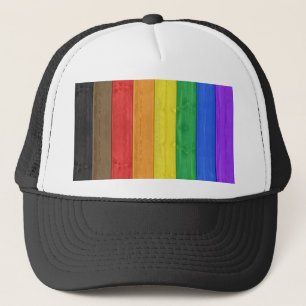 Gorra De Camionero Bandera del orgullo gay inclusiva de SlipperyJoe,