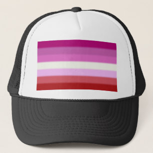 Gorra De Camionero Bandera del orgullo lésbico caído