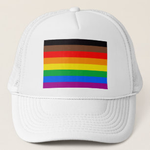 Gorra De Camionero Bandera del Orgullo LGBTQ (8 franjas)