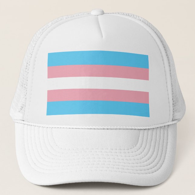 Gorra De Camionero Bandera del orgullo transgénero (Anverso)