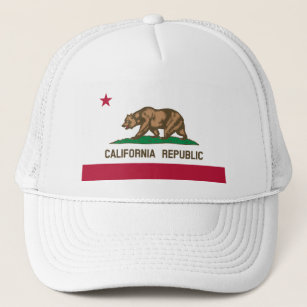 Gorra De Camionero Bandera del oso - Bandera del estado de California