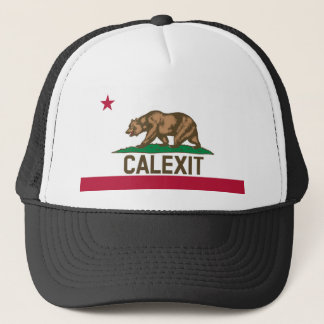Gorra De Camionero Bandera del oso de CALEXIT California