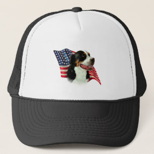 Gorra De Camionero Bandera del perro de la montaña suiza