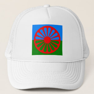 Gorra De Camionero Bandera del pueblo romaní