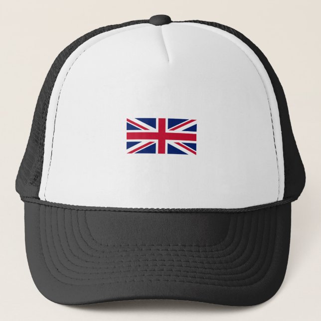 Gorra De Camionero Bandera del Reino Unido-Reino Unido-Inglaterra-Uni (Anverso)