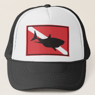 Gorra De Camionero Bandera del salto del tiburón