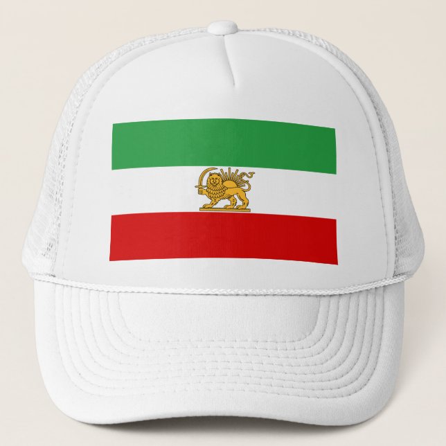 Gorra De Camionero Bandera del Sha del Irán (1964-1980) ی・و・・・・・・・・ (Anverso)