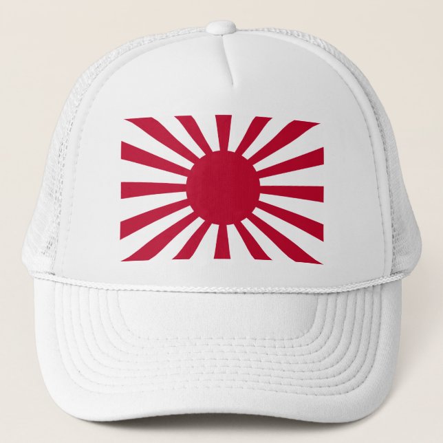 Gorra De Camionero Bandera del sol naciente de Japón (Anverso)