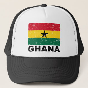 Gorra De Camionero Bandera del vintage de Ghana