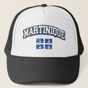 Gorra De Camionero Bandera del vintage de Martinica