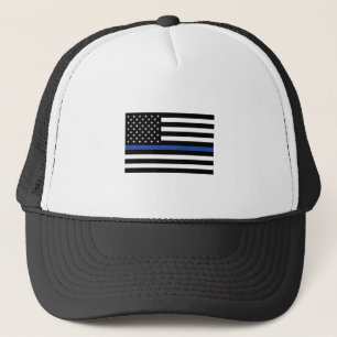 Gorra De Camionero Bandera delgada de la línea azul