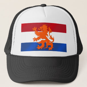 Gorra De Camionero Bandera desenfrenada holandesa de Países Bajos de