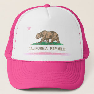 Gorra De Camionero Bandera desteñida vintage de la república de