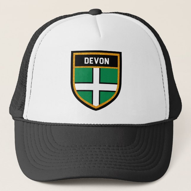 Gorra De Camionero Bandera Devon (Anverso)