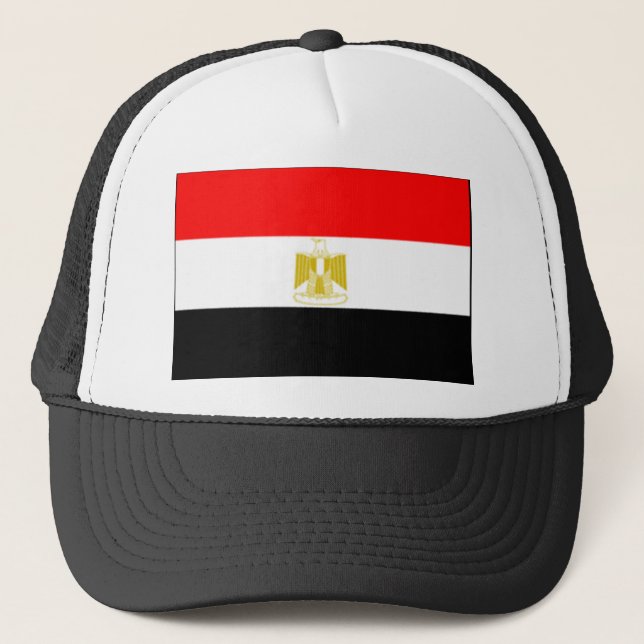 Gorra De Camionero bandera egipcia (Anverso)