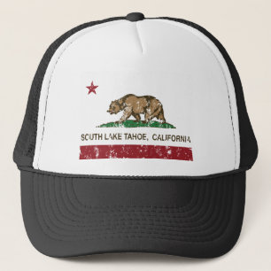 Gorra De Camionero Bandera el lago Tahoe del sur del estado de