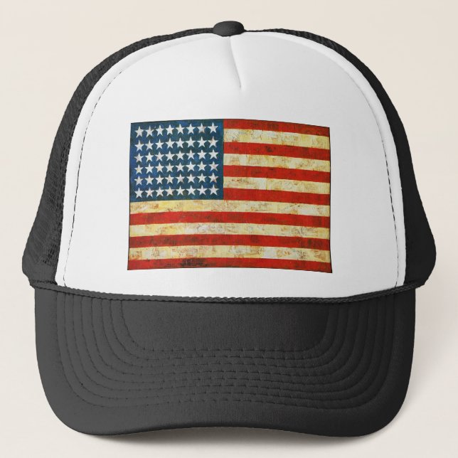 Gorra De Camionero Bandera estadounidense (Anverso)