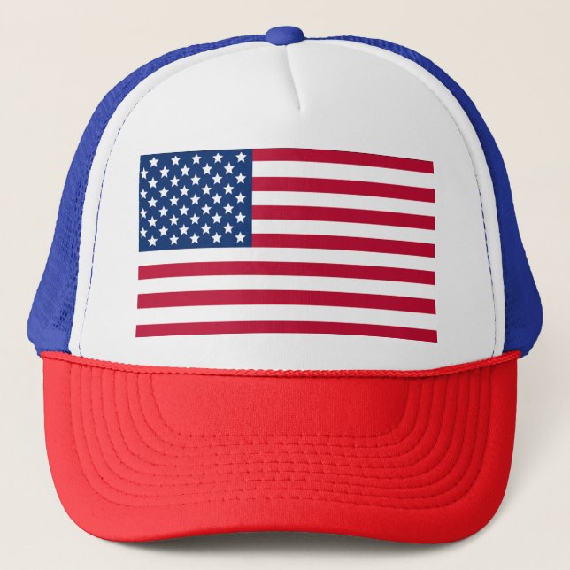 Gorra De Camionero Bandera estadounidense (Anverso)