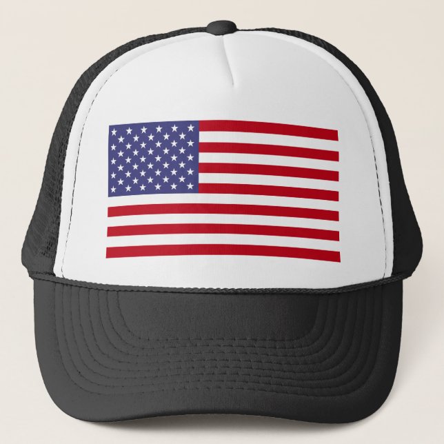 Gorra De Camionero Bandera estadounidense (Anverso)