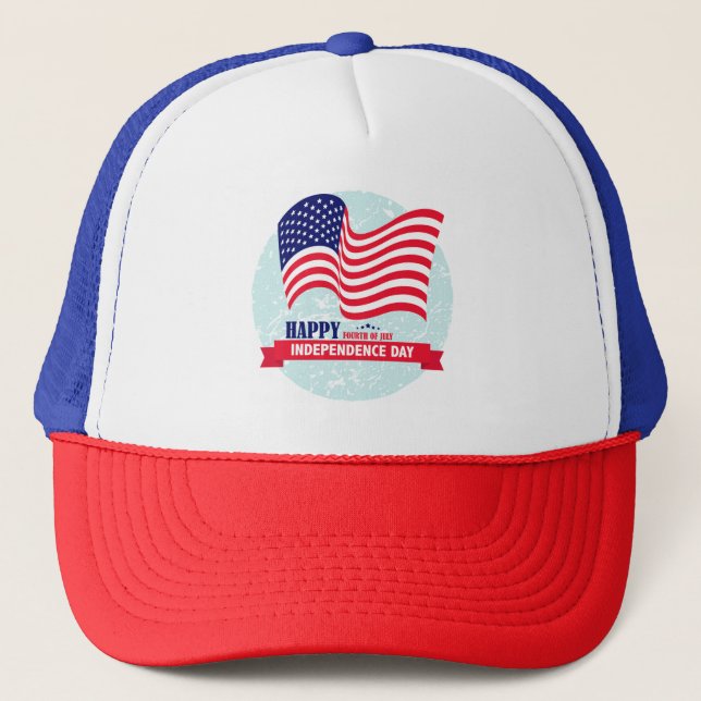 Gorra De Camionero Bandera estadounidense (Anverso)