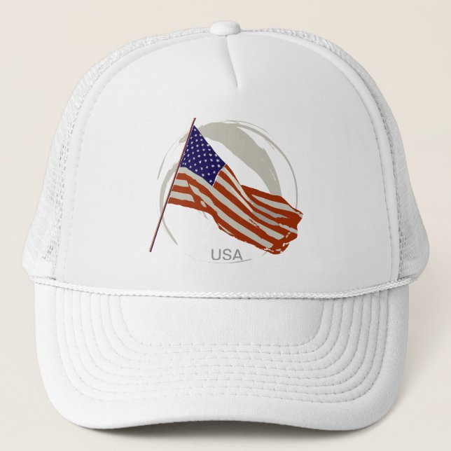 Gorra De Camionero bandera estadounidense (Anverso)