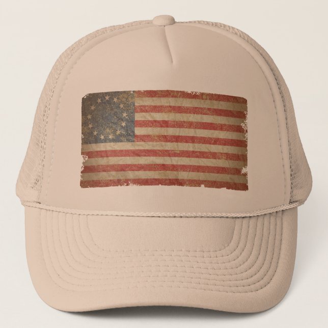 Gorra De Camionero Bandera estadounidense 1776 (Anverso)