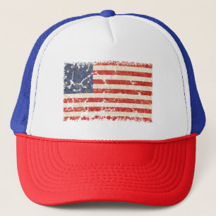 Gorra De Camionero Bandera estadounidense 1776, con problemas