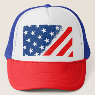 Gorra De Camionero Bandera estadounidense Camisa Estrella Patriótica 