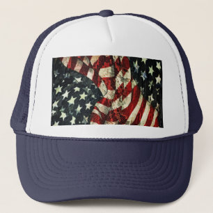 Gorra De Camionero Bandera estadounidense-camuflaje por Shirley Taylo